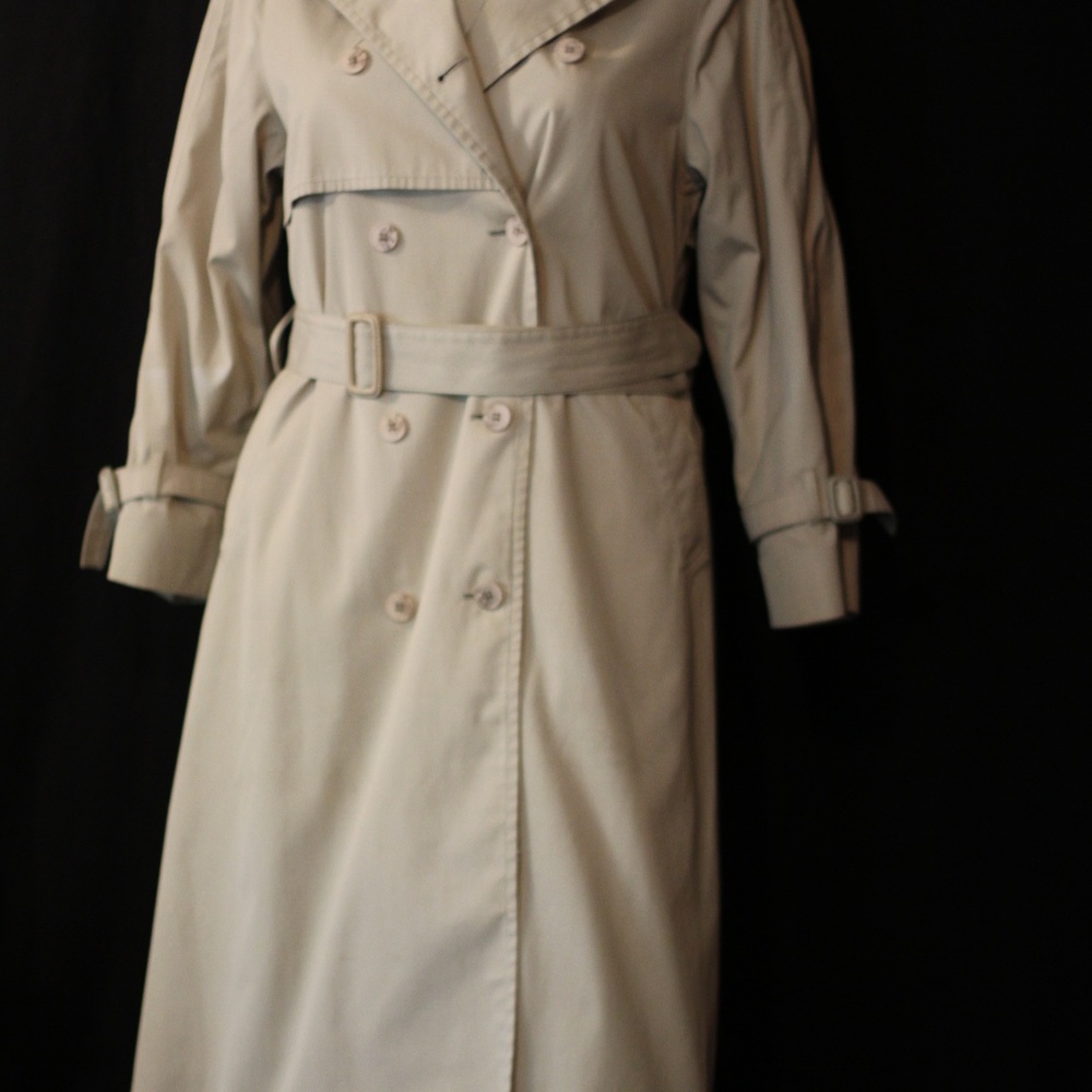 Classic London Fog Trench Coat Rain Jacket Petite
